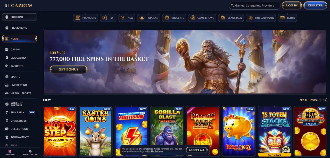 Cazeus Casino - Recenzie Completă 2026 Casino